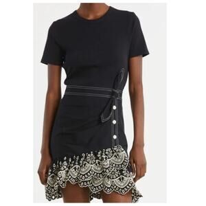 Veronica Beard Gradie Cotton-Blend Minidress Size Large